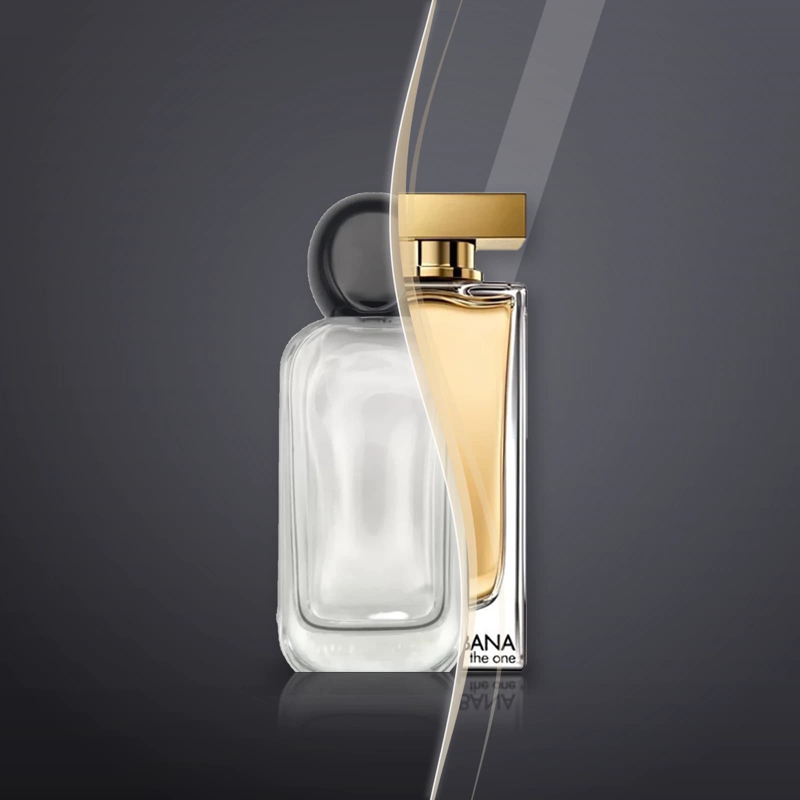 Shagaf's bottle and the original THE ONE WOMEN, blended into one picture