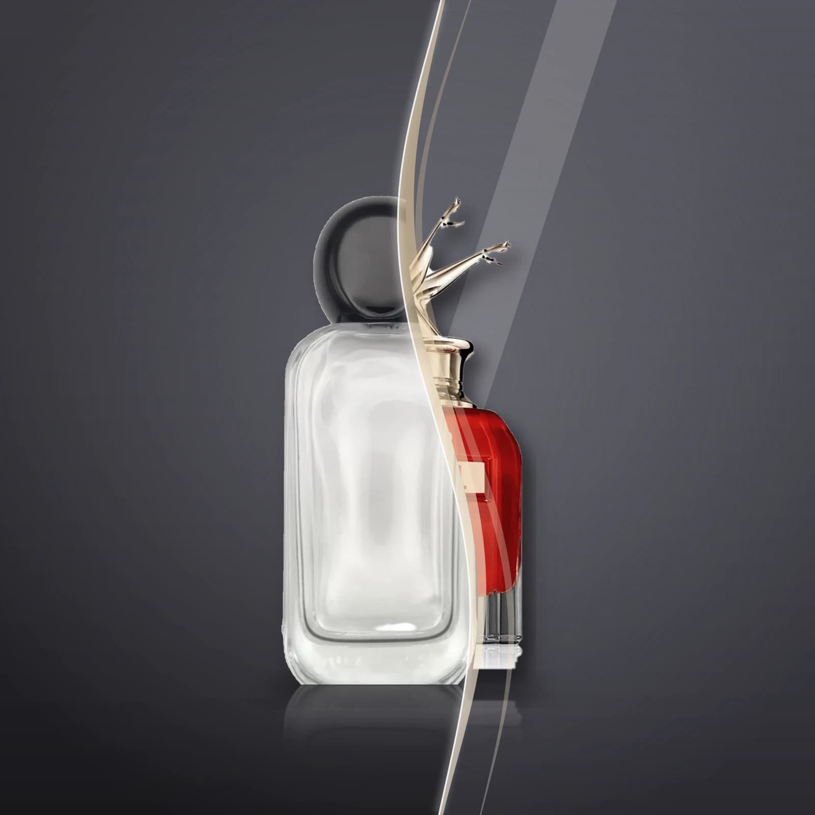 Shagaf's bottle and the original Scandal Le Parfum, blended into one picture
