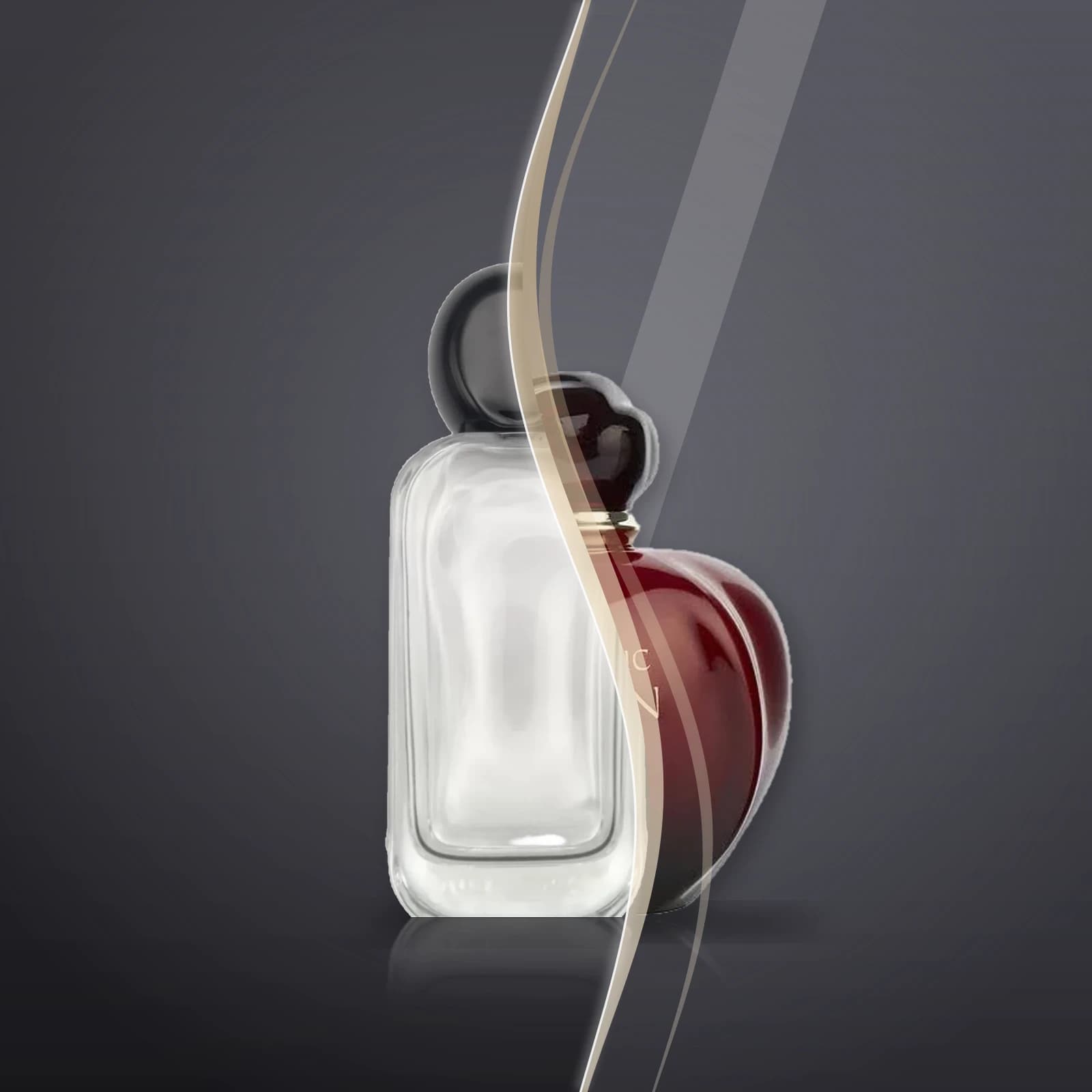 Shagaf's bottle and the original Hypnotic Poison Dior, blended into one picture
