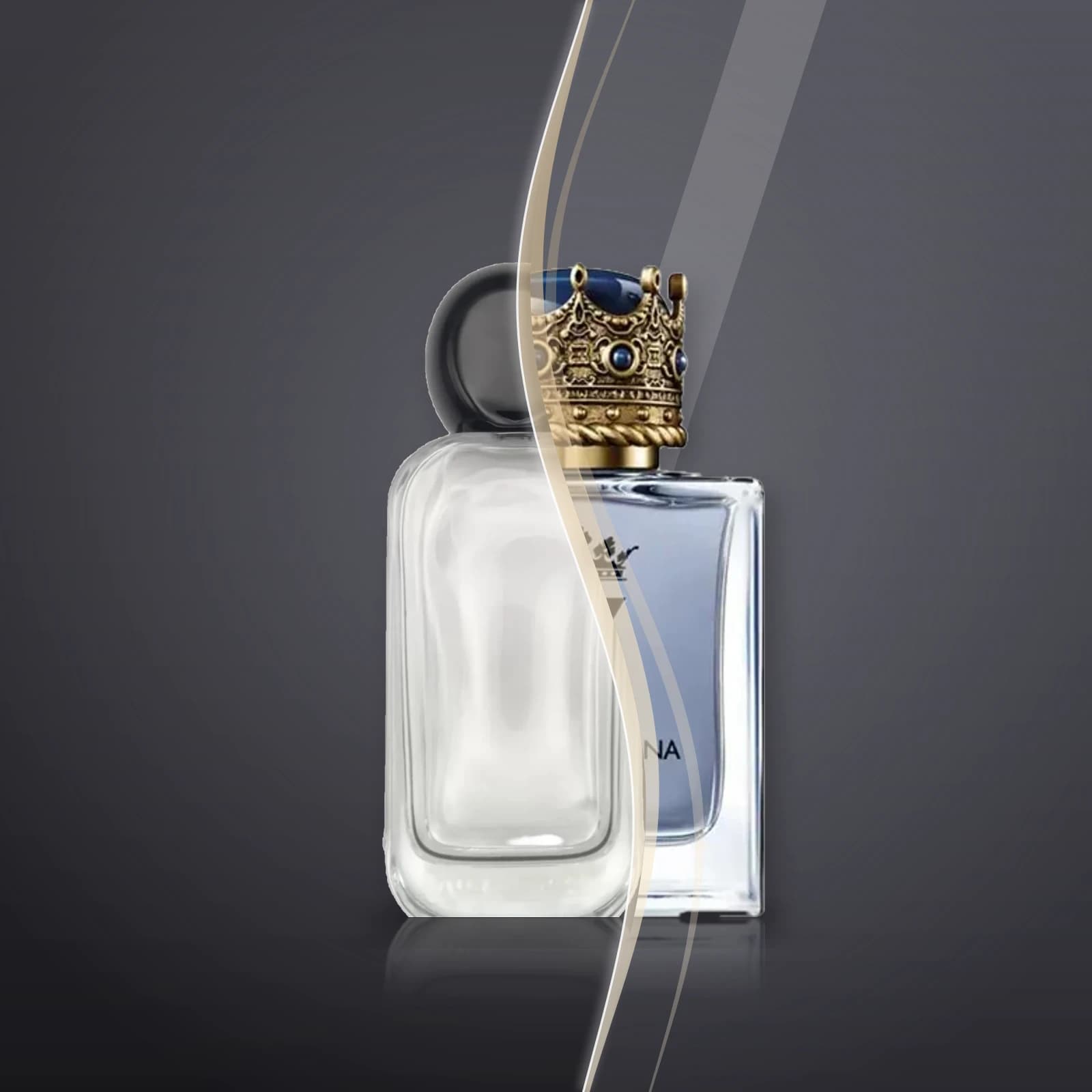 Shagaf's bottle and the original K, blended into one picture