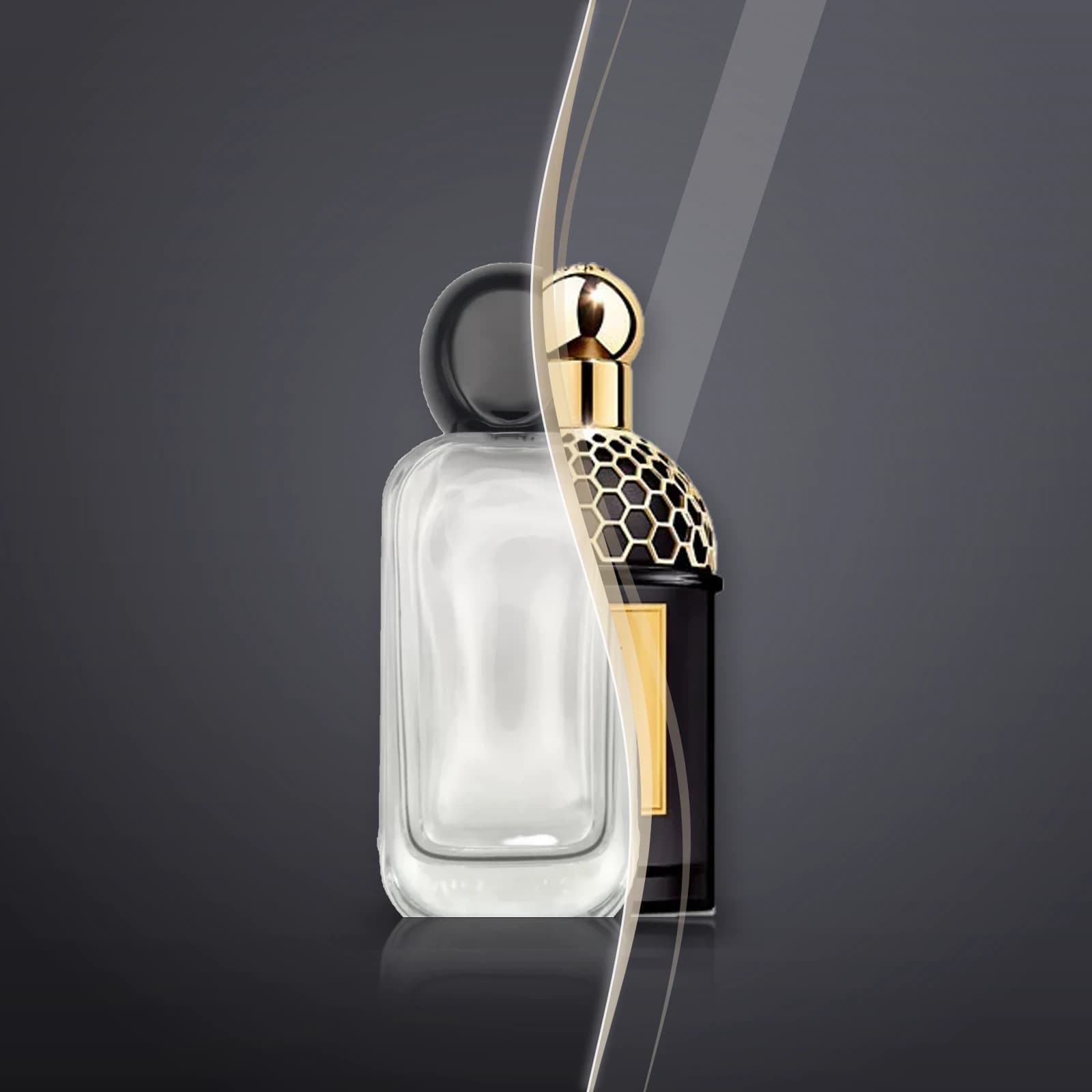 Shagaf's bottle and the original Santal Royal, blended into one picture
