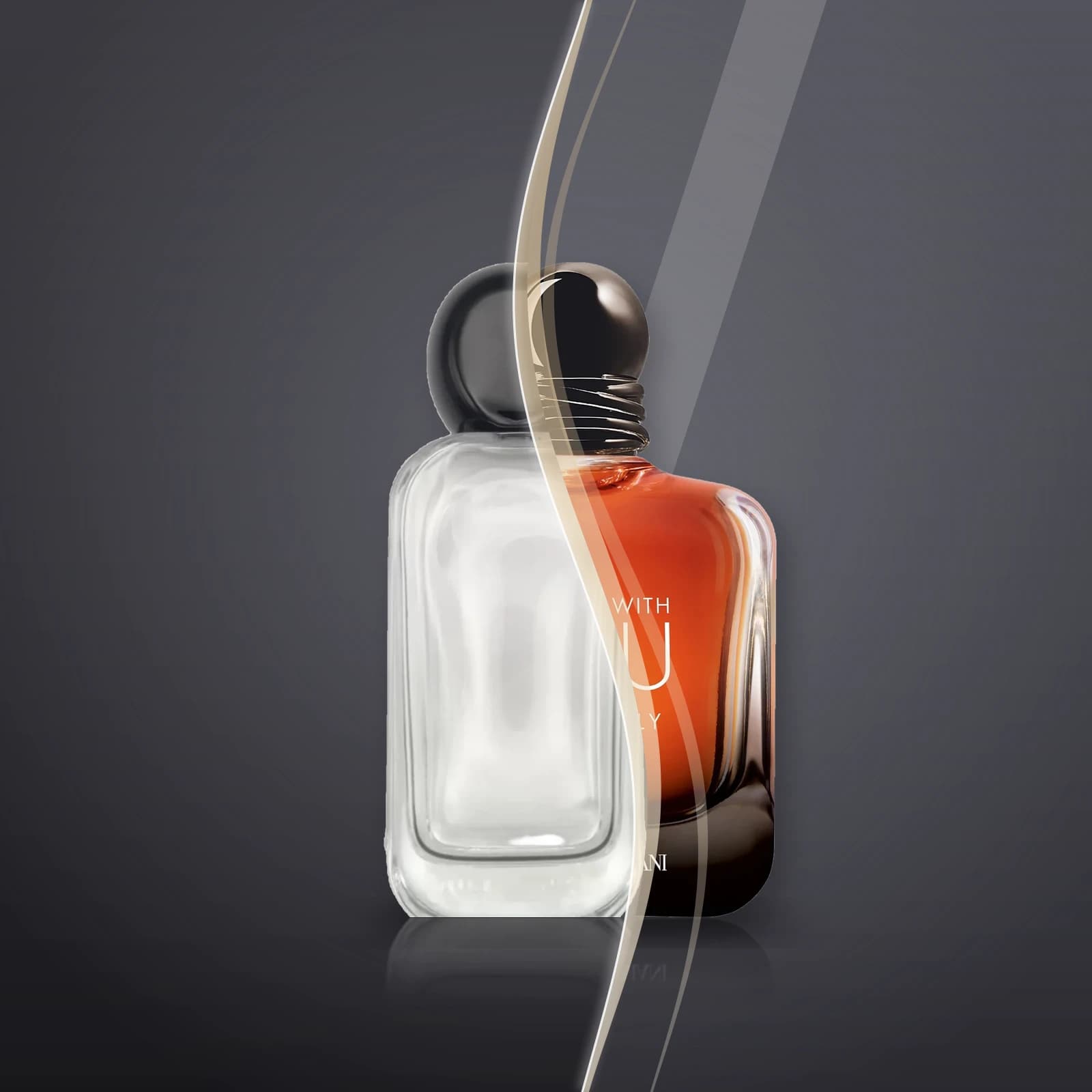 Shagaf's bottle and the original Stronger With You Absolutely, blended into one picture